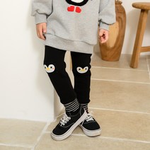 라라아망 아동용 펭귄 밍크레깅스