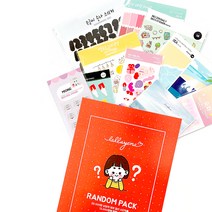랄라예나 데코 칼선 도무송 씰스티커 세트, 랜덤발송, 1세트