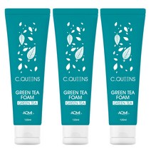 아오미 씨퀸즈 녹차 클렌징 폼, 120ml, 3개