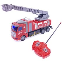 27Mhz 1/48 DIY 시티트럭 3in1 소방차 무선조종RC CBT789107, 레드