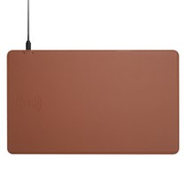 코시 고속 무선 충전 마우스패드 MP3502WL 10W, 브라운, 1개