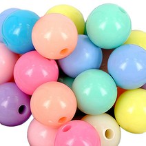 빙고빙고 원형 아크릴비즈 D17-2 14mm 310p, 파스텔불투명색, 1세트