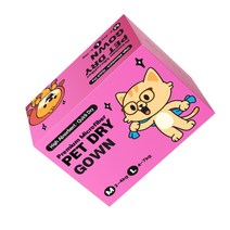 독키호테 초극세사 펫 드라이 타월, 핑크