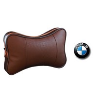에이비씨파츠 차량용 고급가죽 목쿠션 브라운, BMW