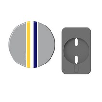 트라이코지 맥세이프 무선충전기 보호 커버 하드케이스, 컬러라인_옐로우그레이, 1개