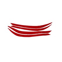 달구름 기아 니로 안개등 PPF 데칼 스티커, 레드, 1세트