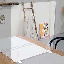 아크릴 가림막 중형 + 고임목, 투명