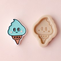 앵글띵 타블렛 실리콘몰드 2p, 무쿠무쿠 민트초코맛 아이스크림