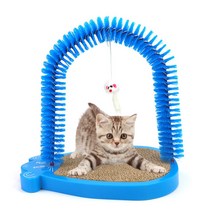 꼼띠아 3in1 고양이 놀잇감 스크래쳐, 블루