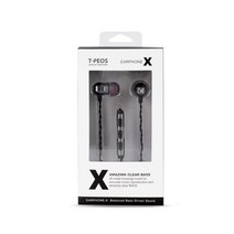 티피오스 유선 이어폰 + 컴플라이 폼팁 + 실리콘 이어폰팁 + 지퍼 파우치 세트, EARPHONE-X, 메탈블랙