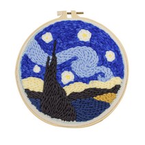 아트조이 DIY 펀치니들 자수 키트, 별이 빛나는 밤