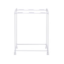 아이템톡 원터치 이동식 분리수거함, 화이트, 1개