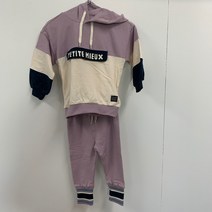 쁘띠뮤 아동용 플레이 후드 상하의 세트 EMRCE53
