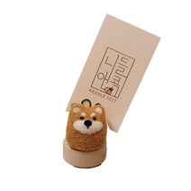 펫돌 니들앤콕 양모 니들 펠트 시바 메모꽂이 DIY 키트, 1개, 혼합색상
