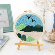 고미곰이 펀치니들 DIY 자수 세트, 11 산과 들