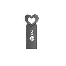 티케이리테일 하트 메탈바디 L10 USB 메모리 블랙 L10-128G, 128GB