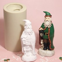 앵글띵 등불든 토끼와 산타할아버지 실리콘몰드 대, 혼합색상