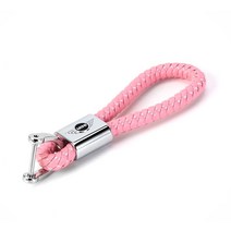 미니쿠퍼 가죽 자동차 열쇠고리, 1개, 핑크