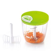 러브송 스타일 야채 다지기 대형 900ml, 화이트 + 그린, 1개