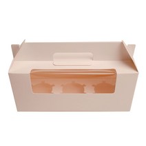 방구석상인 머핀상자 3구 + 머핀틀 세트, 화이트, 50세트