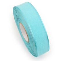 오간디 리본 펄샤인 25mm, 옥색, 45m