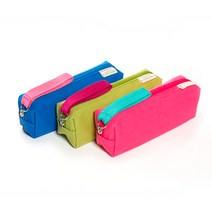 OXFORD 칼라핸들 필통 L 3종 세트, 랜덤발송, 1세트