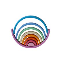 스칸디코 발도르프 원목 교구 빅레인보우 9p, 핑크