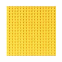 토이다락방 WANGE 레고 놀이판 32x32칸 25.5 x 25.5 cm, 노랑