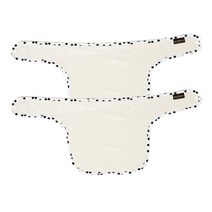 꿈두부 아기띠 바디 침받이, 블랙버블, 2개