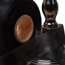 포장넷 기본 오간디 리본끈 25mm, 검정, 45m