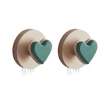 온니 우드 벽지핀 하트, 그린, 2개