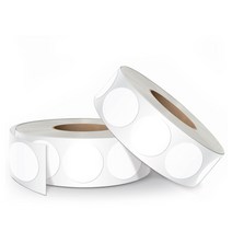 01씰 유포 원형 롤 스티커 45mm 500p R-56, 화이트, 2개