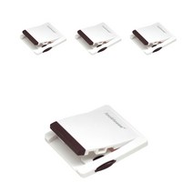 미스터마켓 미닫이문 슬라이딩도어 안전 유리 창문 잠금장치 브라운, 4개