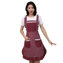 프린세스 레이스 데일리 앞치마, 레드, 1개