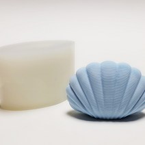 한나스 조개 3D 중사이즈 실리콘몰드