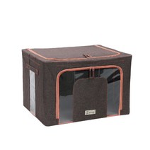 심플 리빙 박스 66L, 브라운, 1개