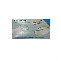 SAFEPLUS 무분말 고탄력 라텍스장갑 화이트 S, 100개, 1개, 소(S)