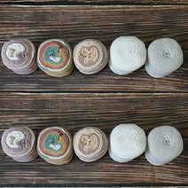 슬로우모먼츠 파스텔 코튼 가을 에디션 그라데이션 뜨게실 100g x 10종 세트, 혼합색상