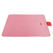 가연이네 체크 돗자리 방수 PVC 피크닉 매트, 레드