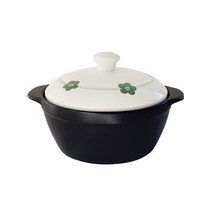 해피정코리아 그린플라워 직화뚝배기 1700ml, 1개, 21.5cm