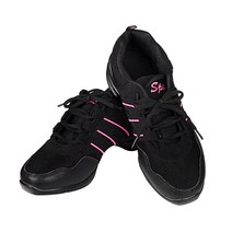 TS스포츠 에어장착 재즈 댄스화, 블랙 + 핑크, 255