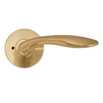 방 문고리 손잡이 버튼형 골드 P7002, 1개