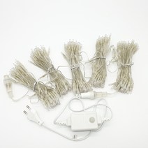 무뚜기 전구 줄조명 투명선 300구 DC24V LED, 빨강색