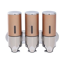 홈스토리 물비누 디스펜서 3구 골드 450ml, 1개