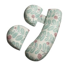 타니 임산부 바디필로우 U형 H형 15번, 그린 + 핑크