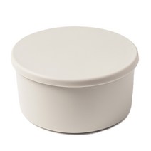 키친팩토리 파스텔 실리콘 원형 밀폐용기 아이보리 100ml, 2개, 단품