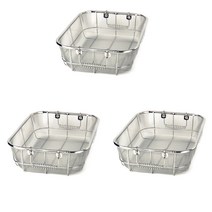 덕흥공업사 사각 소쿠리 굵은망 1단 2호 3p, 혼합색상
