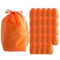 부직포 복주머니 더스트백 16 x 25 cm 25p, 오렌지, 1개