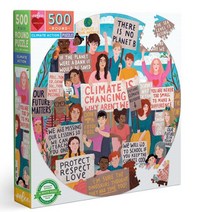 이부 환경보호운동 라운드 퍼즐, 혼합색상, 500피스