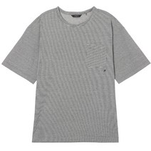 헤지스 남성용 포켓배색 린넨혼방 반팔티셔츠